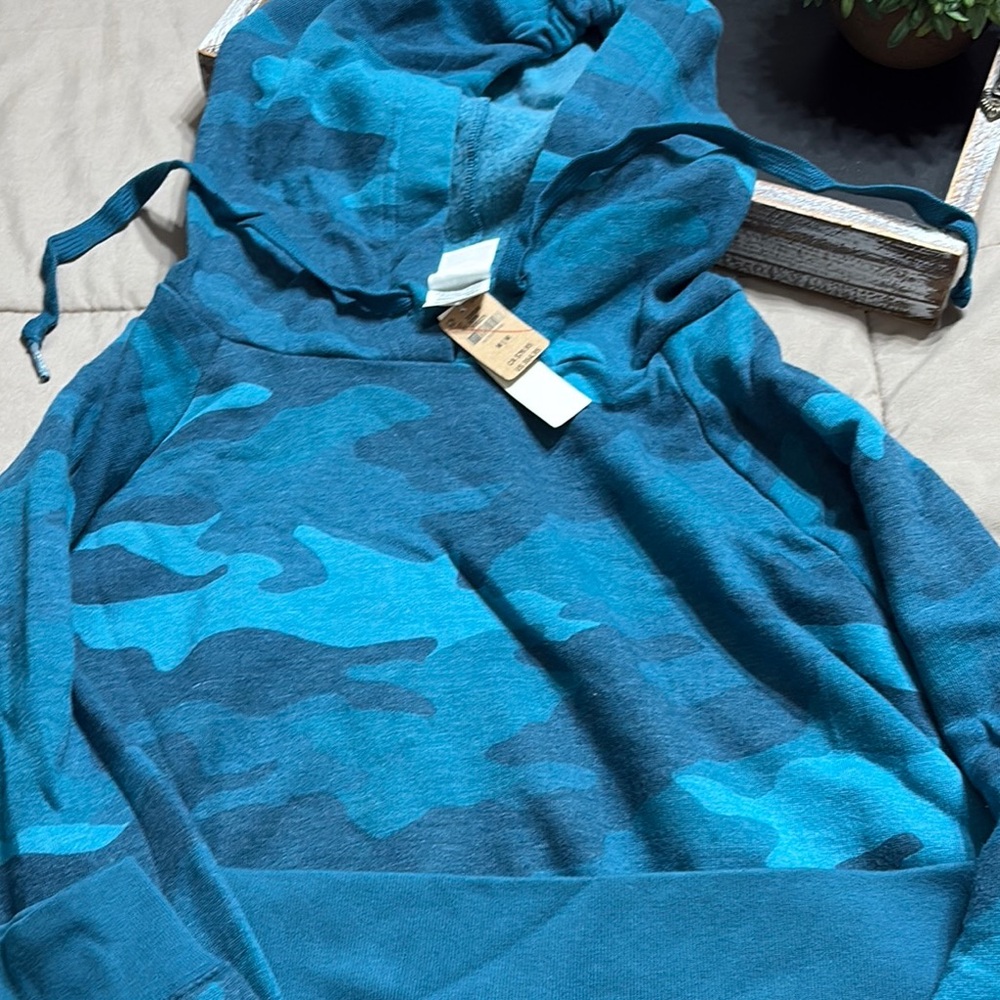 PINK Victoria's Secret Oversized Blue Hoodie
